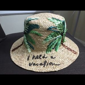 NWT Kate Spade I need a Vacation hat🌴👒✨